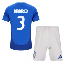 Italien Federico Dimarco #3 Heimtrikot EM 2024 Kurzarm (+ kurze hosen)